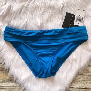 LA BLANCA Blue Bikini Bottoms Size 8